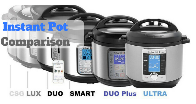 Instant Pot Model Comparison Chart